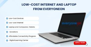 low-cost internet and Laptop from EveryoneOn